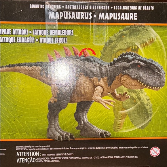 Mattel jurassic Park Black and Tan Reptile Figure - Picture 8 of 9